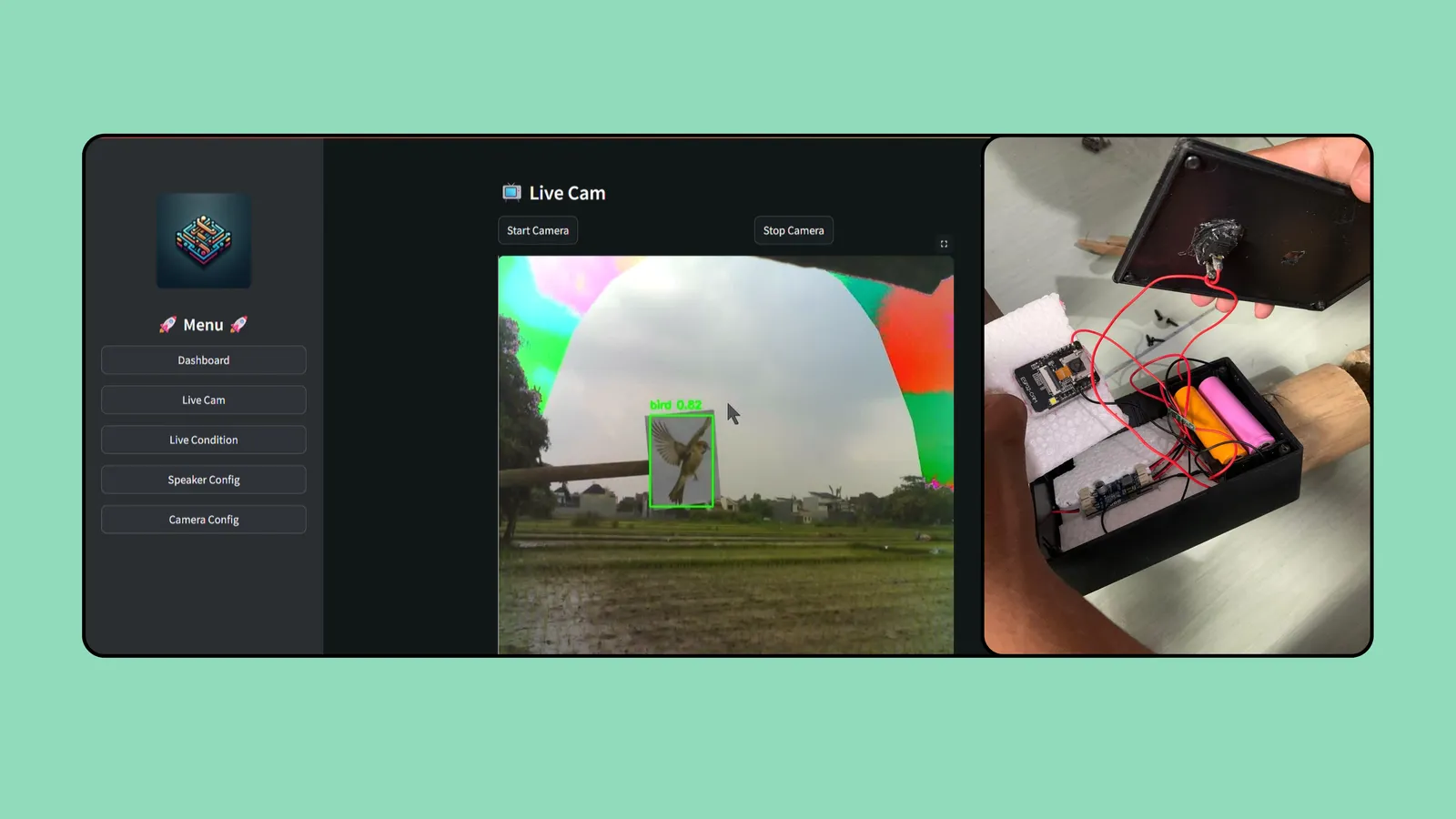 Smart Rice Guard - AI Bird Detector — preview