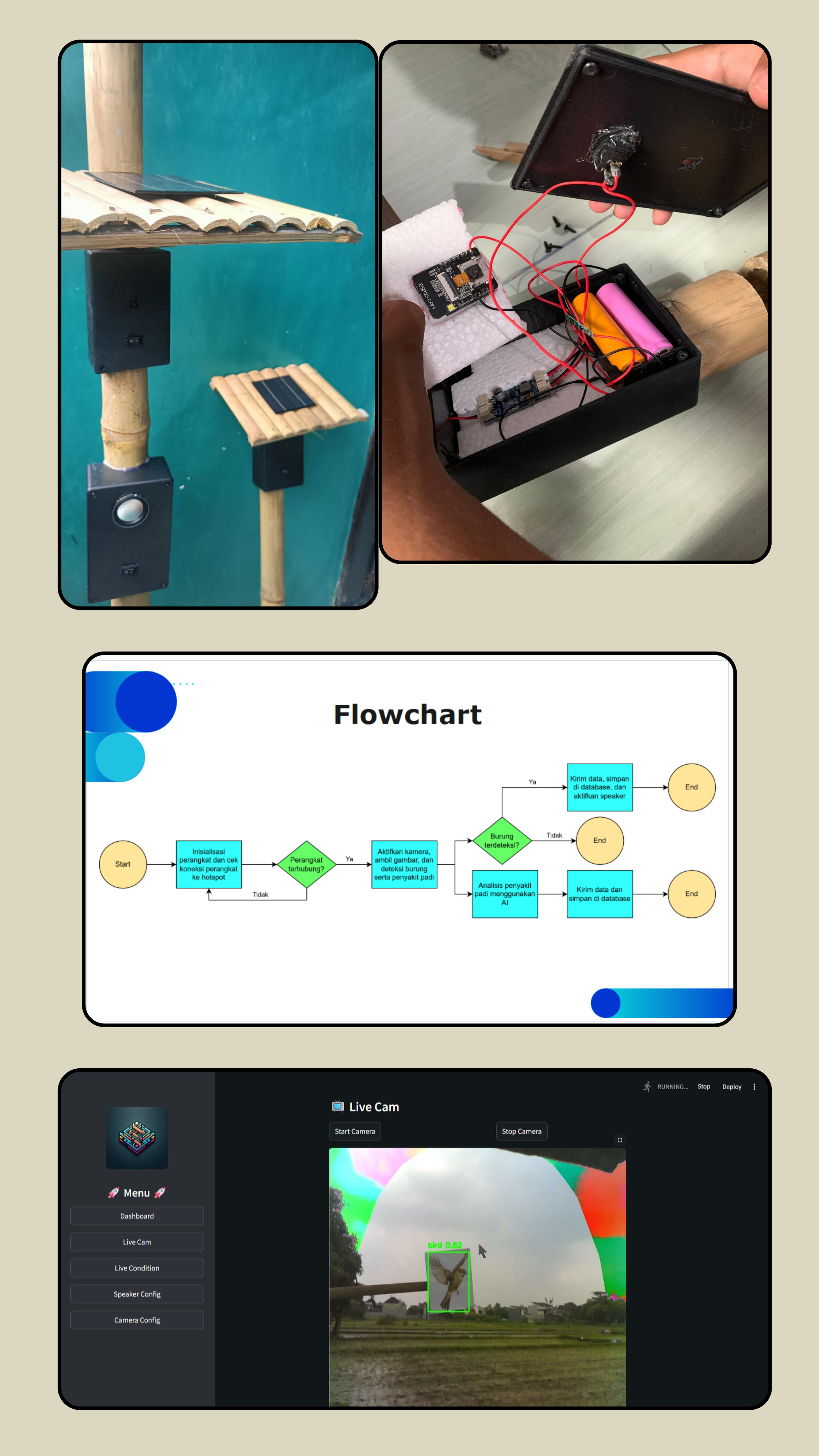AI-Powered Bird Detector & Repellent System - Portrait View