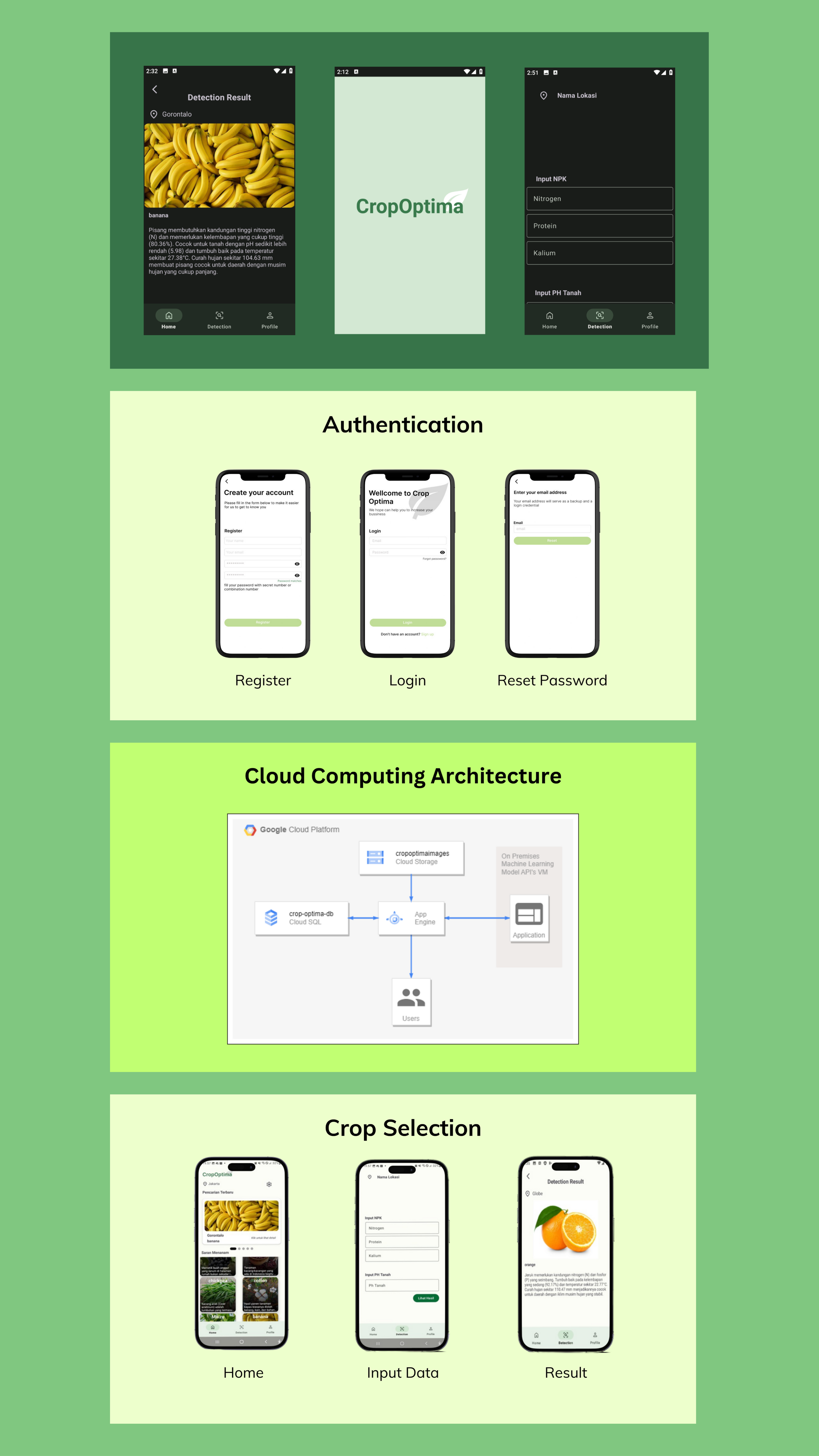 CropOptima - Smart Farming Recommendation App - Portrait View